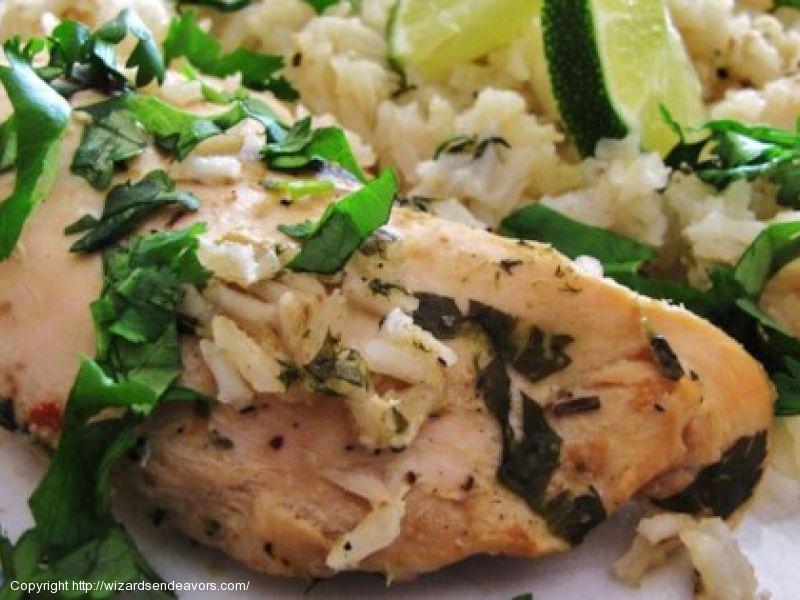 Slow Cooker Lime Chicken with Rice